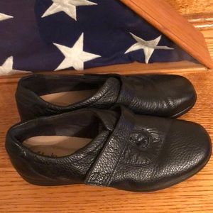 Clark’s Black leather shoes